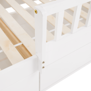 Montessori posteľ, 90x200, biela, masív, BIANKA