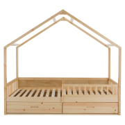 Montessori posteľ, 90x200, prírodná, masív, BIANKA