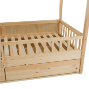 Montessori posteľ, 90x200, prírodná, masív, BIANKA