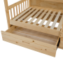 Montessori posteľ, 90x200, prírodná, masív, BIANKA