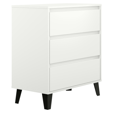 Komoda, biela, BOGAN NEW 3S70