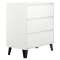Komoda, biela, BOGAN NEW 3S70