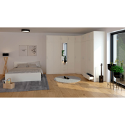 Nadstavec na skriňu, biela, INVITA TYP 8