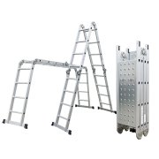 Hliníkový rebrík G21 GA-SZ-4x4-4,6M multifunkčné + podlážka