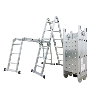 Hliníkový rebrík G21 GA-SZ-4x3-3,7M multifunkčné + podlážka