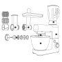 Kuchynský robot G21 Promesso Aluminium