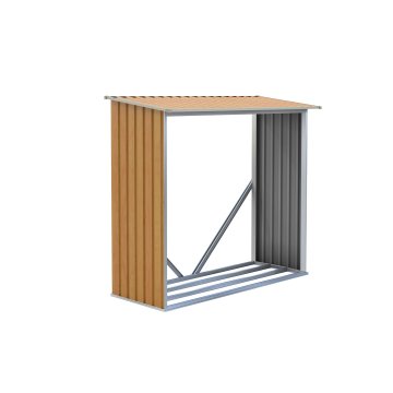 Prístrešok na drevo G21 WOH 136 - 182 x 75 cm, hnedý