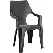 Plastová stolička Keter Dante highback grafitová
