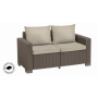 Záhradný set Keter California set stôl + 2 kreslá + dvojsedadlová pohovka cappuccino