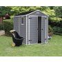 Záhradný domček Keter MANOR 6 x 8 DD šedý / biely
