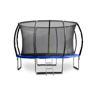 Trampolína G21 SpaceJump, 366 cm, modrá, s ochrannou sieťou + schodíky zadarmo