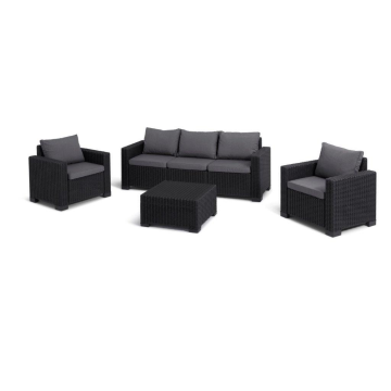 Záhradný set Keter California 3+2+1 grafitový