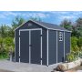 Záhradný domček G21 Boston 670 - 241 x 278 cm, plastový, šedý