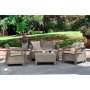 Záhradný nábytok Keter Corfu set dvojsedačka + dve kreslá + stôl cappuccino