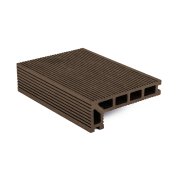 Terasová doska G21 zakončovacia, 2,5 x 14 x 400 cm, Indický teak WPC