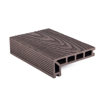 Terasová doska G21 zakončovacia, 2,5 x 14 x 400 cm, Dark Wood, WPC