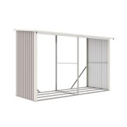 Prístrešok na drevo G21 WOH 682 - 302 x 119 cm, šedý