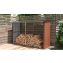 Prístrešok na drevo G21 WOH 682 - 302 x 119 cm, hnedý