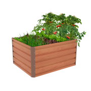 Vyvýšený záhon G21 Daisy 100 x 80 x 52 cm, plechový, hnedý