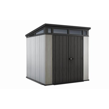 Záhradný domček Keter Artisan 7x7 grafitový/šedý, s podlahou