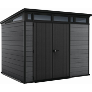 Záhradný domček Keter Cortina 9x7 grafitový, s podlahou