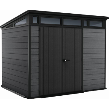 Záhradný domček Keter Cortina 9x7 grafitový, s podlahou