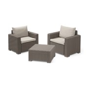 Záhradný set Keter California 2+1 cappuccino