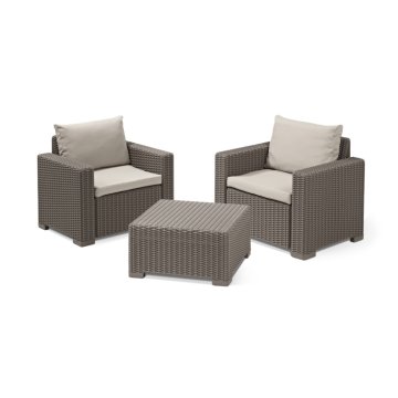 Záhradný set Keter California 2+1 cappuccino