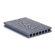 Terasová doska G21 2,5 x 14,8 x 300 cm, Silver Wood s okrúhlymi výrezmi, WPC