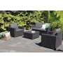 Záhradný set Keter California 2+2+1 grafitový
