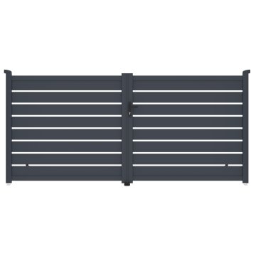 Brána G21 Reno 350x158 cm dvojkrídlová, antracitová