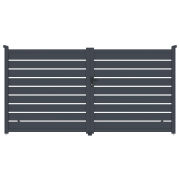 Brána G21 Reno 350x176 cm dvojkrídlová, antracitová