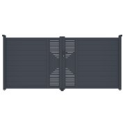 Brána G21 Marion 350x158 cm dvojkrídlová, antracitová