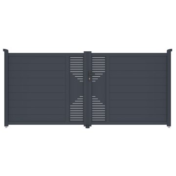 Brána G21 Marion 350x158 cm dvojkrídlová, antracitová