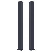 Stĺpik G21 pre bránku a bránu 15x190 cm s patkou, antracitový, 2 kusy