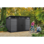Záhradný domček Keter Cortina 2.0 11x7 grafitový, s podlahou