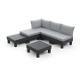 Záhradný nábytok Keter Elements 5miestny modulárny set grafitový