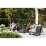 Záhradný nábytok Keter Elements 5miestny modulárny set grafitový