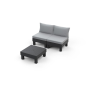 Záhradný nábytok Keter Elements balkónový modulárny set grafitový