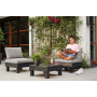 Záhradný nábytok Keter Elements balkónový modulárny set grafitový