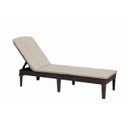 Ležadlo Keter Jaipur hnedé s polstrom