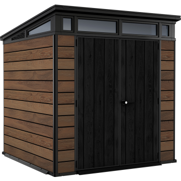 Záhradný domček Keter PENT Signature 7x7 Walnut, s podlahou