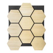 Akustický panel G21 81,5x66,5x2,1 cm plástov, prírodný dub