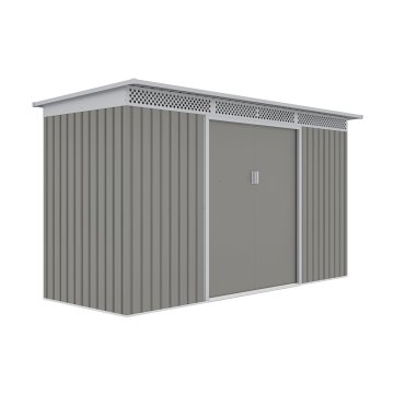 Záhradný domček G21 GRAH 483 - 340 x 142 cm, metalický šedý