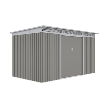 Záhradný domček G21 GRAH 700 - 340 x 206 cm, metalický šedý