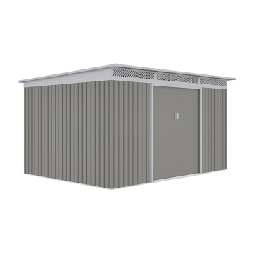 Záhradný domček G21 GRAH 915 - 340 x 269 cm, metalický šedý