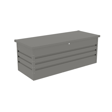 Záhradný box G21 Denver 560 L, metalický šedý plechový