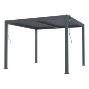 Bioklimatická pergola G21 Austin 3x3 m, antracitová hliníková