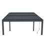 Bioklimatická pergola G21 Austin 4x3 m, antracitová hliníková