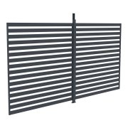 Príslušenstvo G21 fixná lamelová stena 3,7x2,2 m pre pergolu Austin